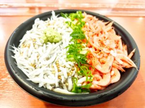 桜えびしらす2色丼