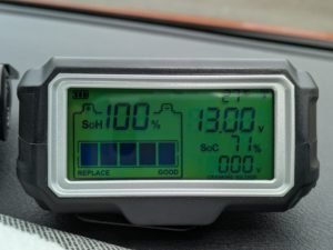 バッテリーのモニター値